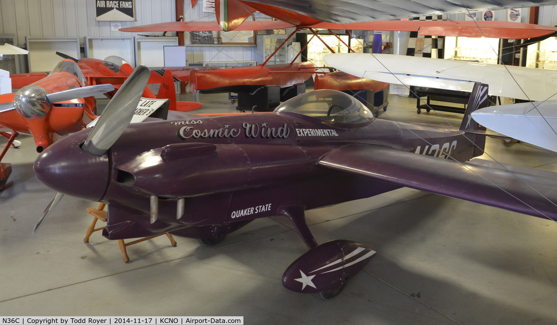 N36C, 1951 LeVier Cosmic Wind C/N 105, On display at the Planes of Fame Chino location