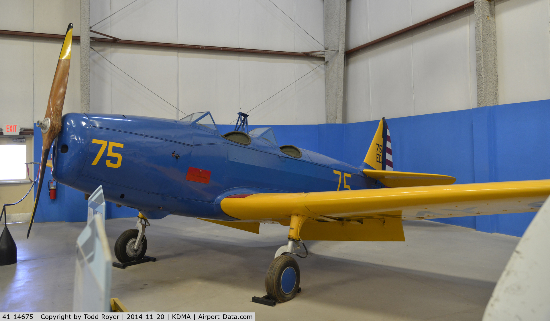 41-14675, Fairchild PT-19A C/N Not found 41-14675, On display at the Pima Air and Space Museum