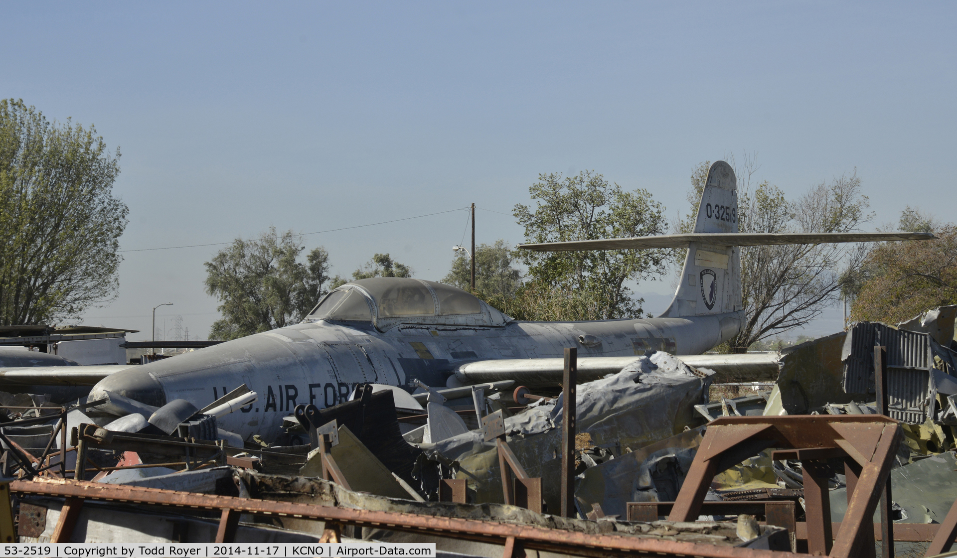 53-2519, 1953 Northrop F-89J Scorpion C/N Not found 53-2519, In Storage at the planes of Fame Chino location