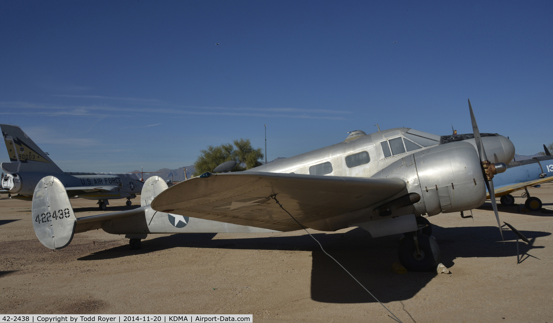 42-2438, 1944 Beech AT-7 C/N 4260, On display at the Pima Air and Space Museum