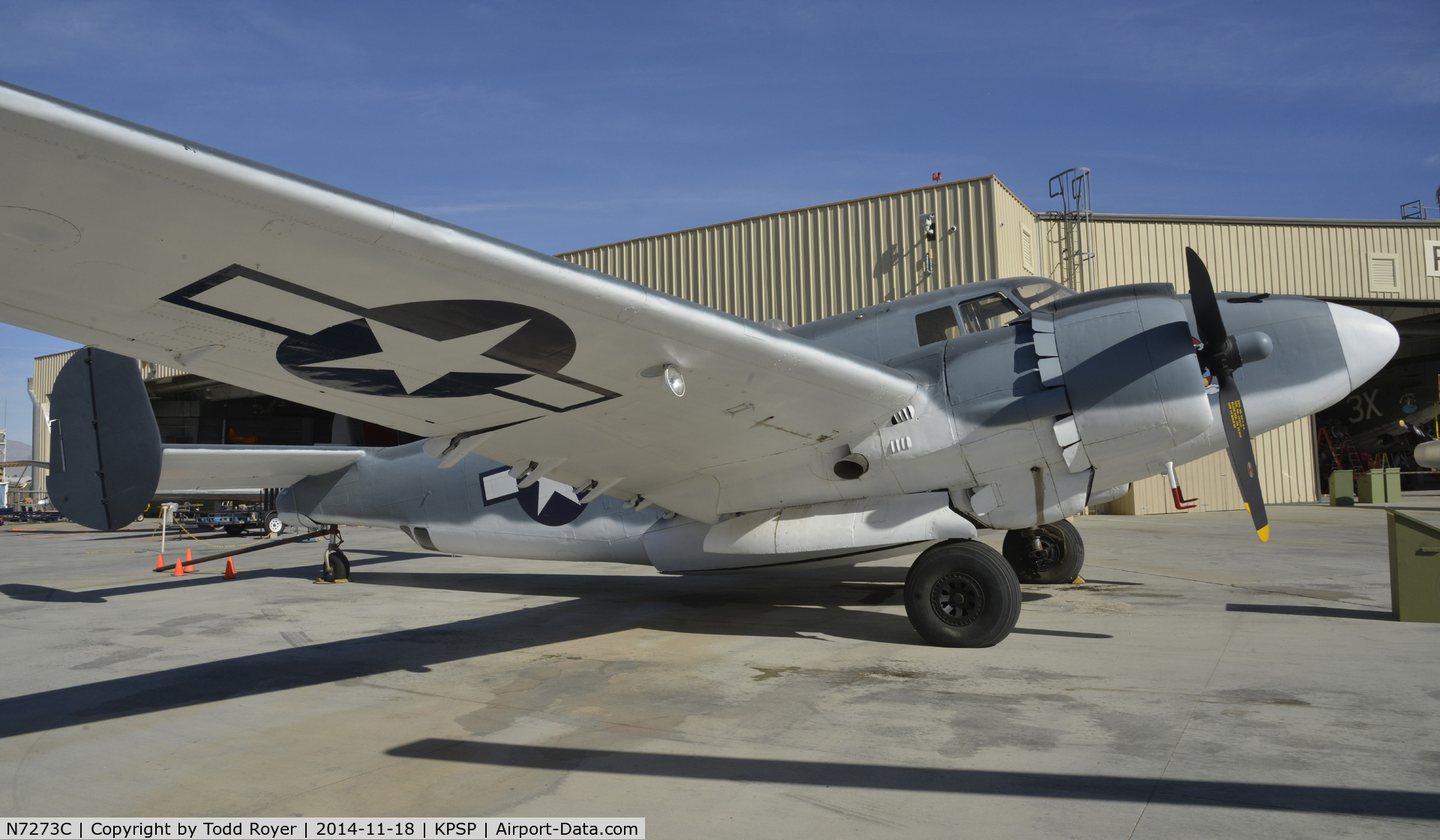 N7273C, 1940 Lockheed PV-2 Harpoon C/N 15-1177, On display at the Palm Springs Air Museum