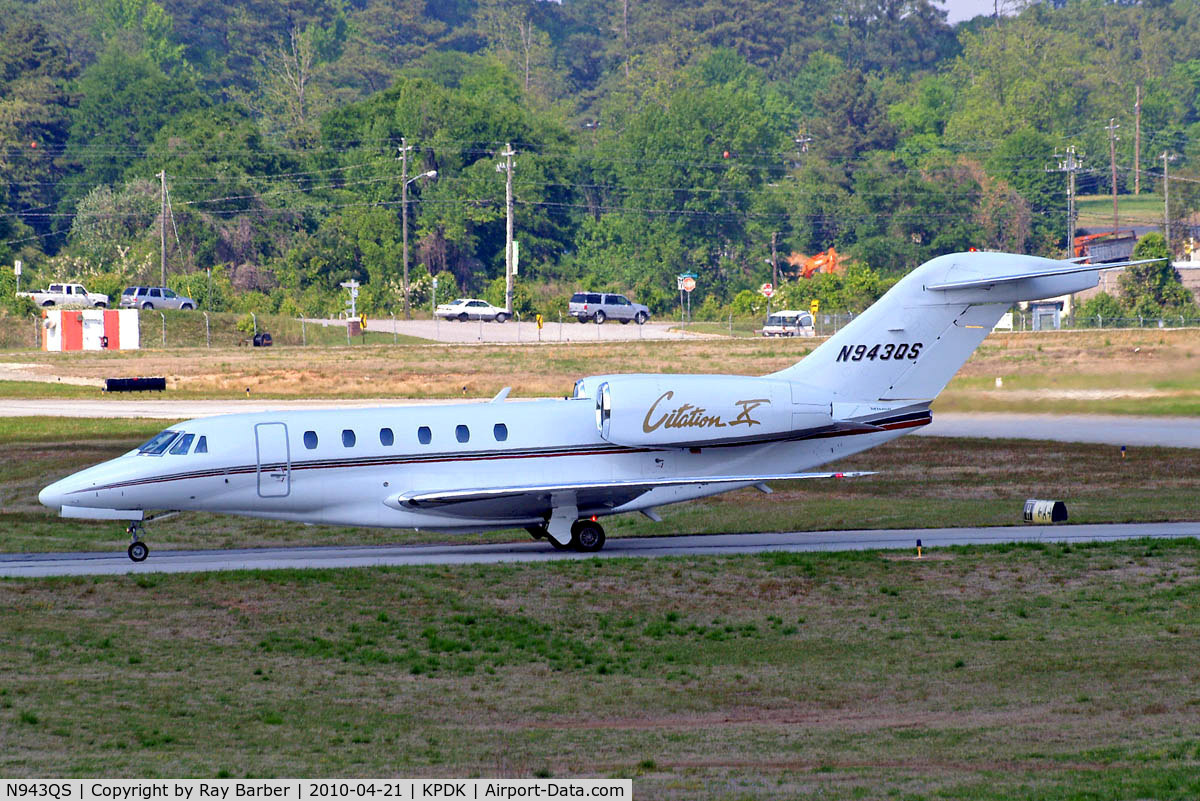 N943QS, 1998 Cessna 750 Citation X Citation X C/N 750-0043, Cessna Citation X [750-0043] Atlanta-Dekalb Peachtree~N 21/04/2010