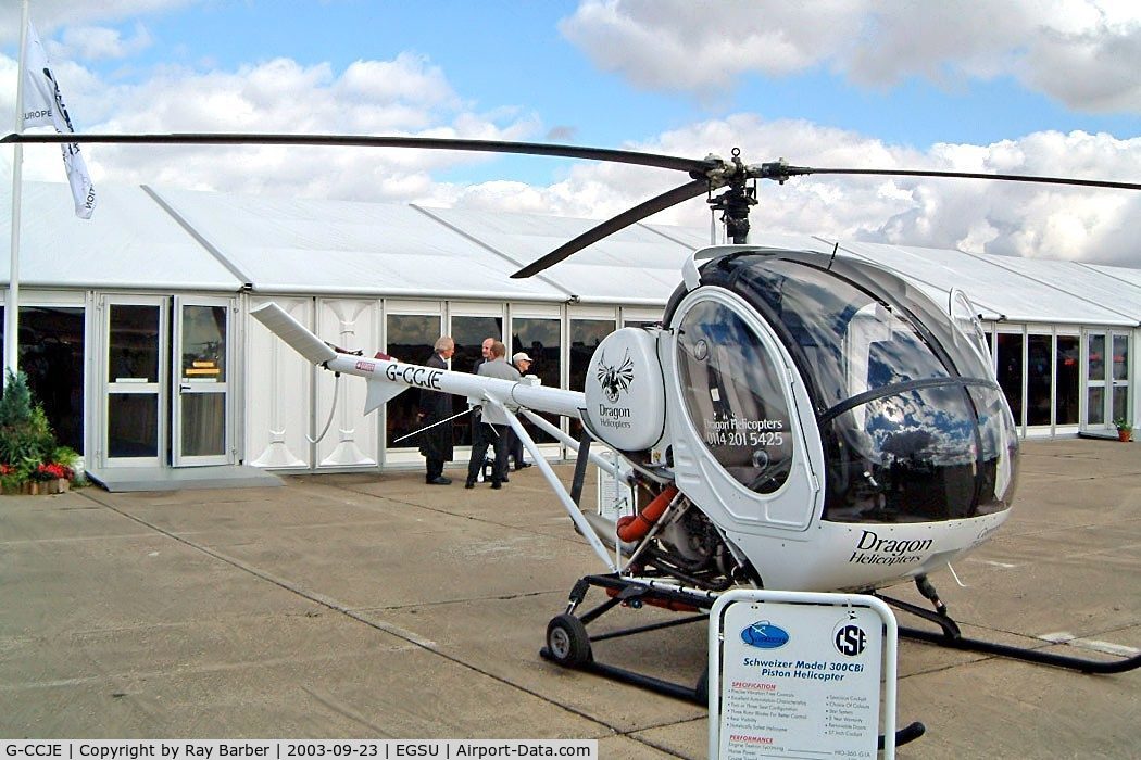G-CCJE, 2003 Schweizer 269C-1 C/N 0148, Schweizer 269C-1 [0148] (Dragon Helicopters) Duxford~G 23/09/2003