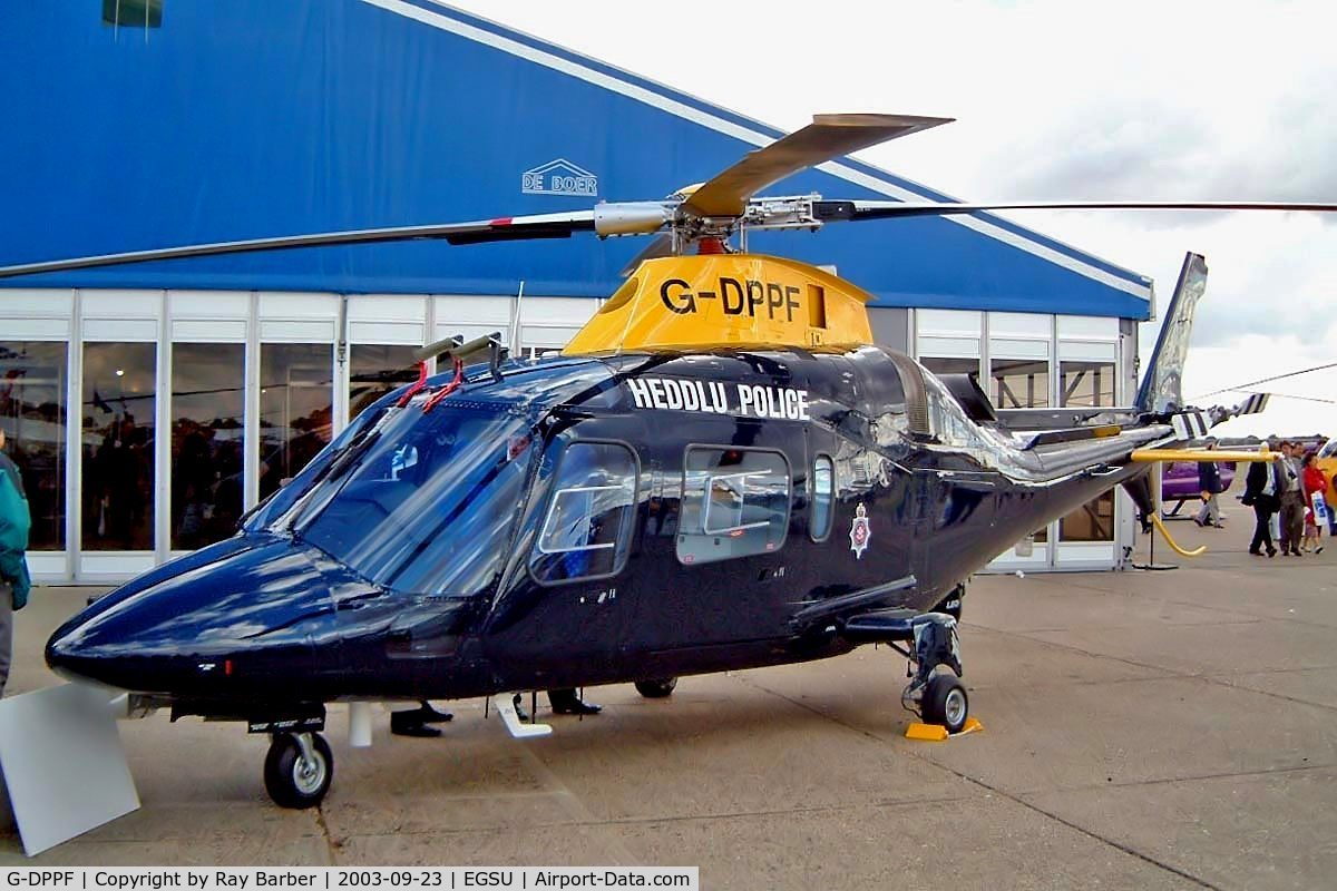 G-DPPF, 2003 Agusta A-109E Power C/N 11216, Agusta A-109E Power [11216] (Dyfed-Powys Police Authority) Duxford~G 23/09/2003