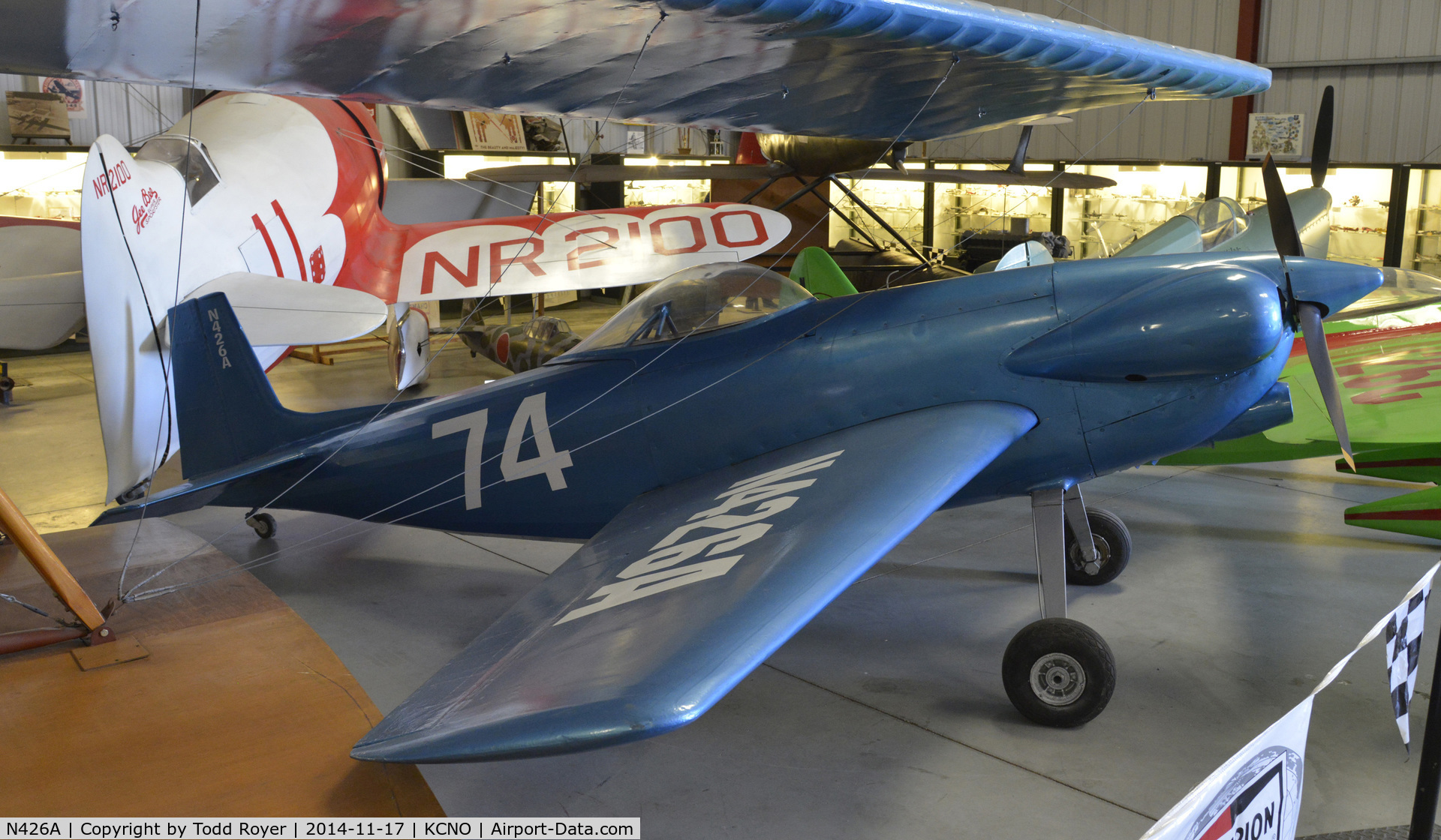 N426A, 1950 Orlowski Henri H O 1 C/N 1, On display at the Planes of Fame Chino location