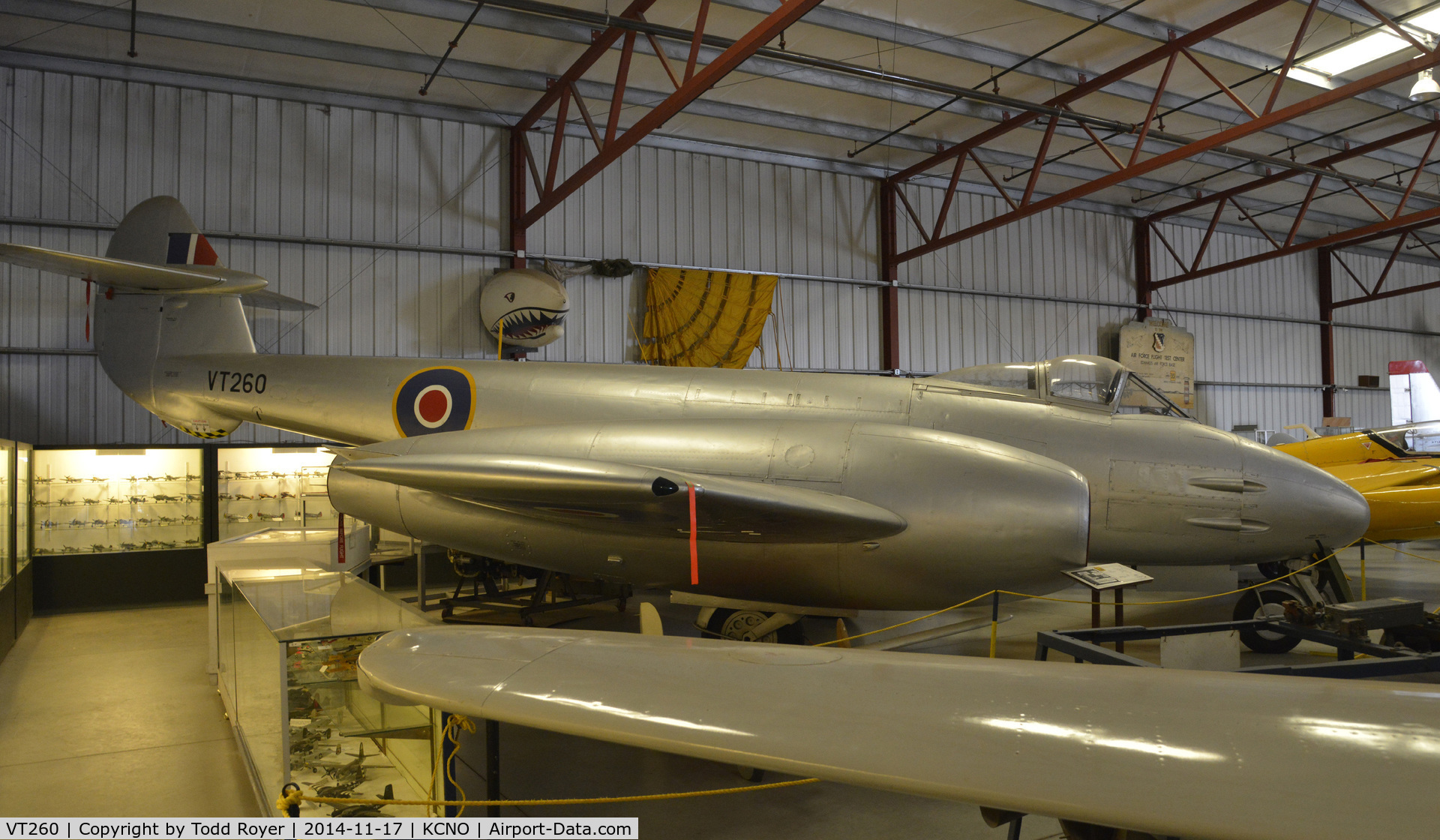 VT260, Gloster Meteor F.4 C/N Not found VT260, On display at the Planes of Fame Chino location