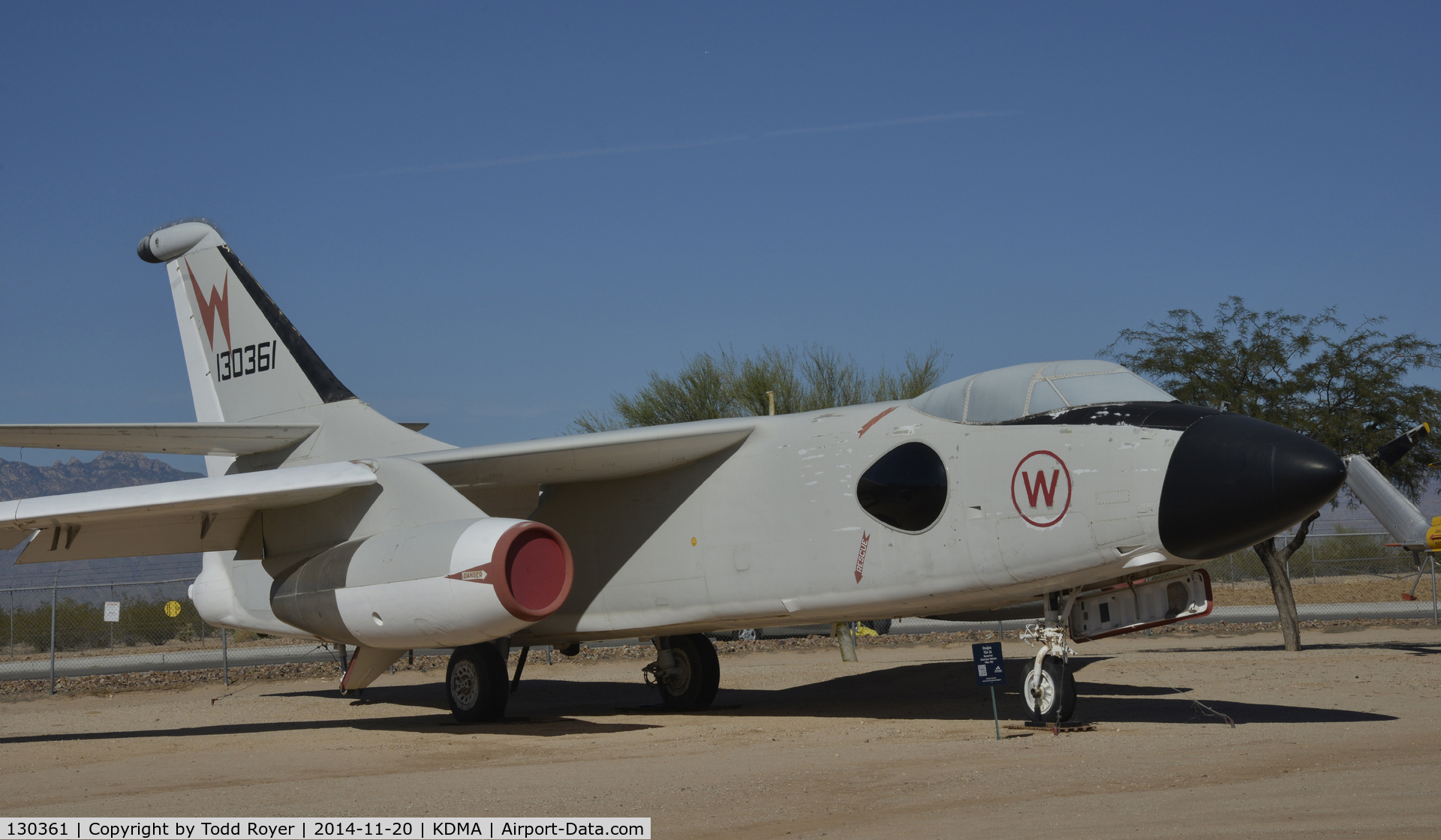 130361, Douglas YEA-3A Skywarrior C/N 9262, On display at the Pima Air and Space Museum