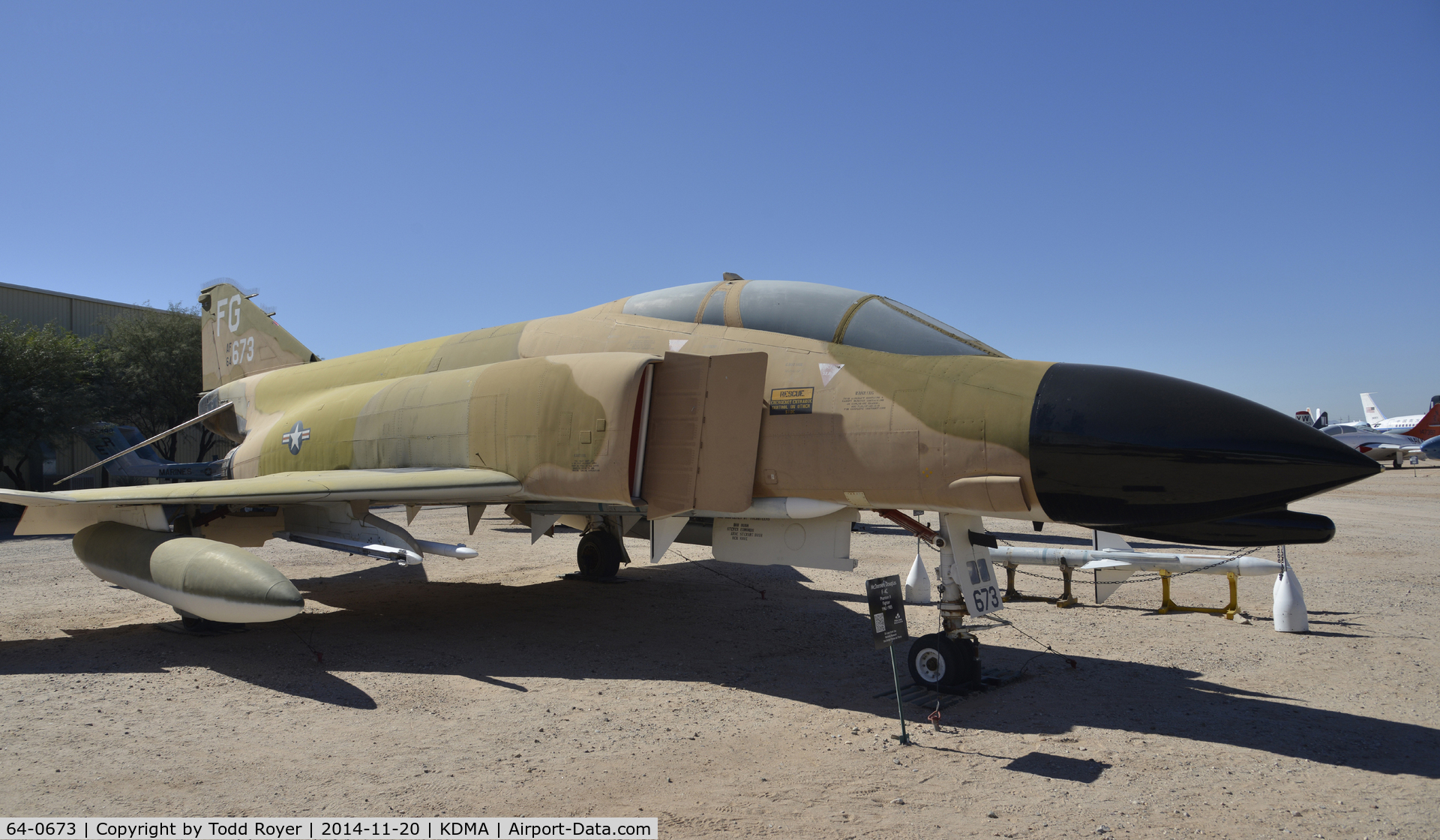 64-0673, 1964 McDonnell F-4C-22-MC Phantom II C/N 898, On display at the Pima Air and Space Museum