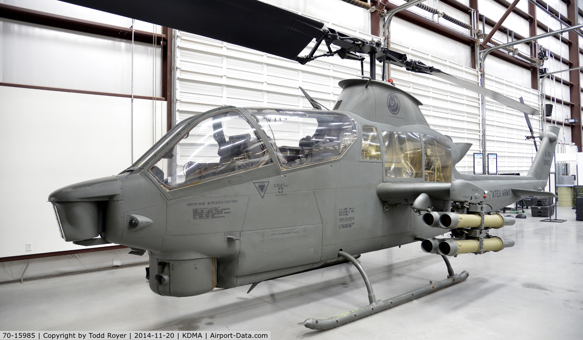 70-15985, Bell AH-1S Cobra C/N 20929, On display at the Pima Air and Space Museum