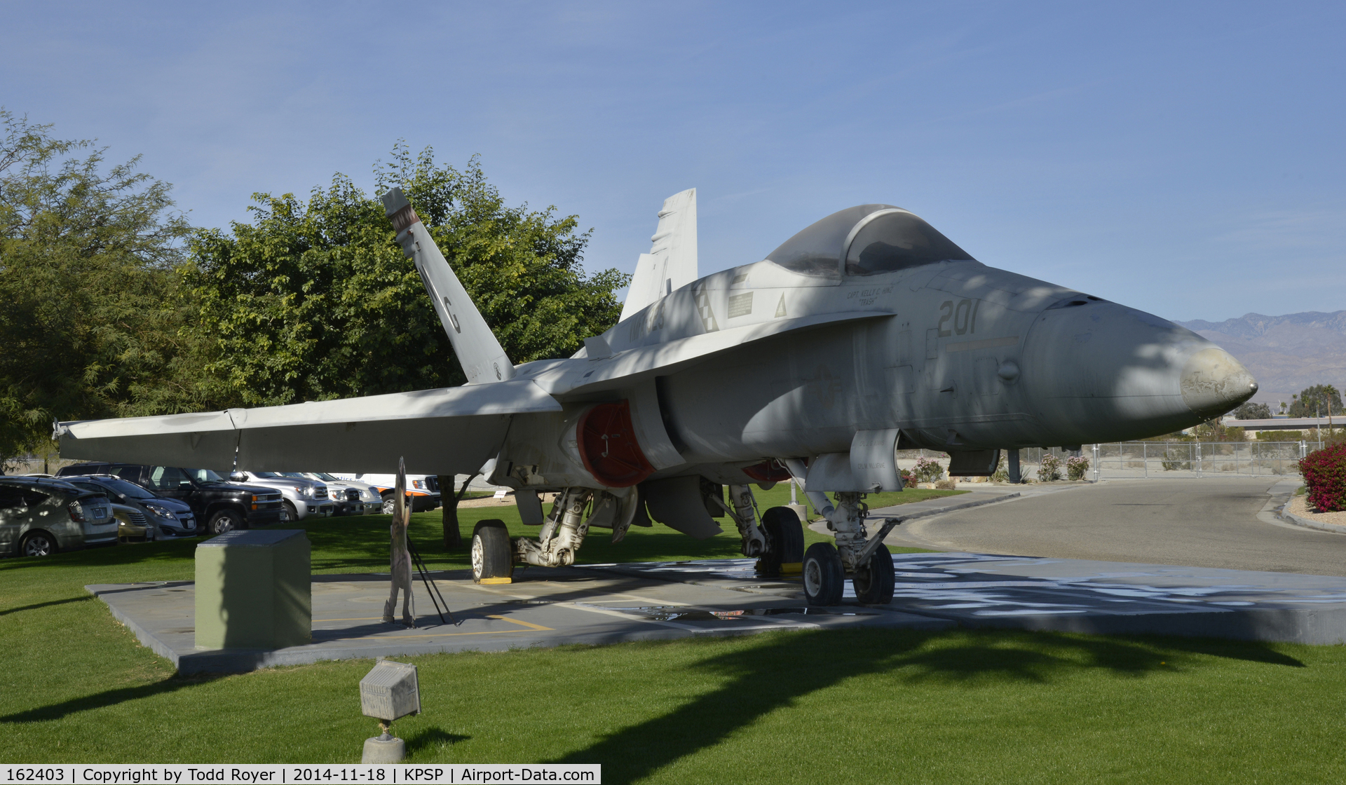 162403, McDonnell Douglas F/A-18A Hornet C/N 0231/A183, On display at the Palm Springs Air Museum