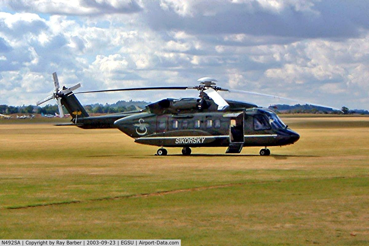 N492SA, 2001 Sikorsky S-92 C/N 920004, Sikorsky S-92A [920004] (Sikorsky Aircraft Corporation) Duxford~G 23/09/2003