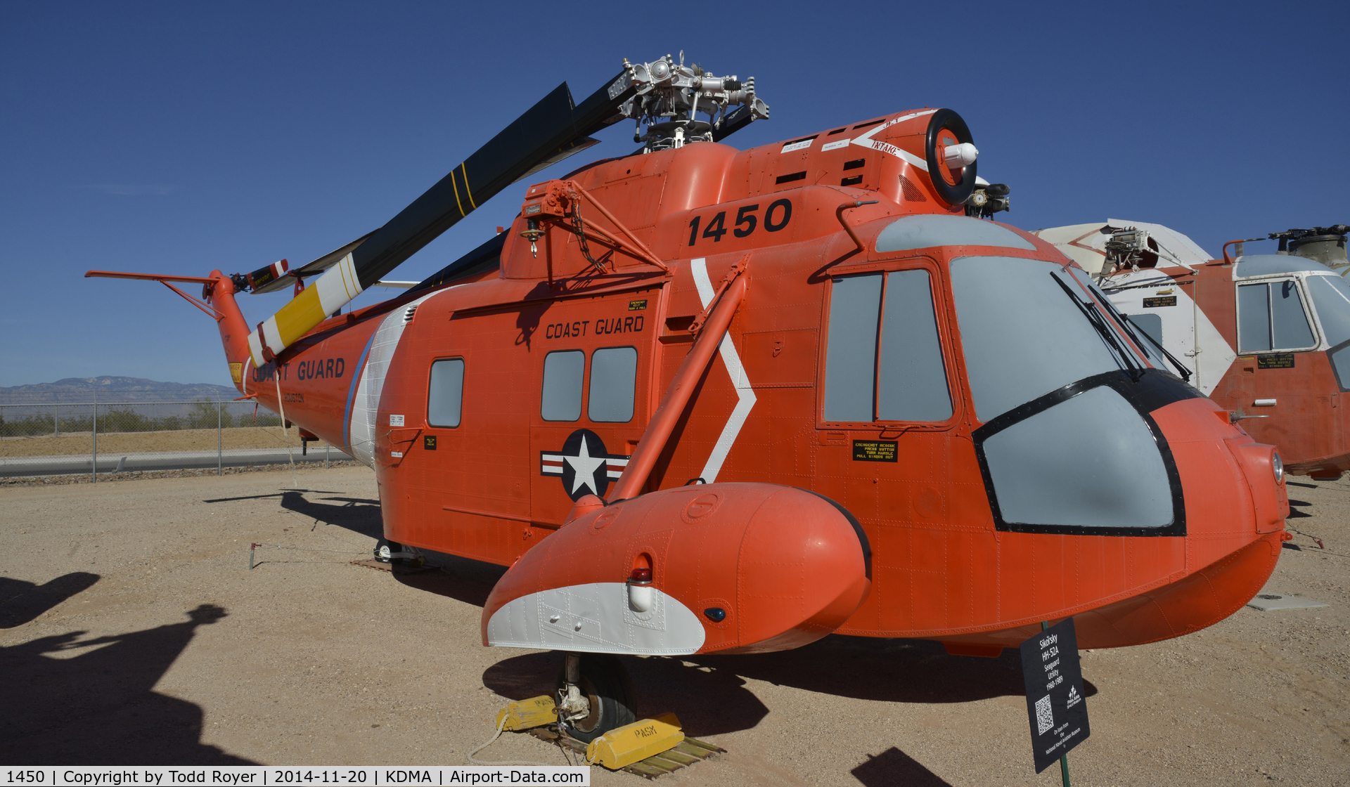 1450, Sikorsky HH-52A Sea Guard C/N 62.133, On display at the Pima Air and Space Museum