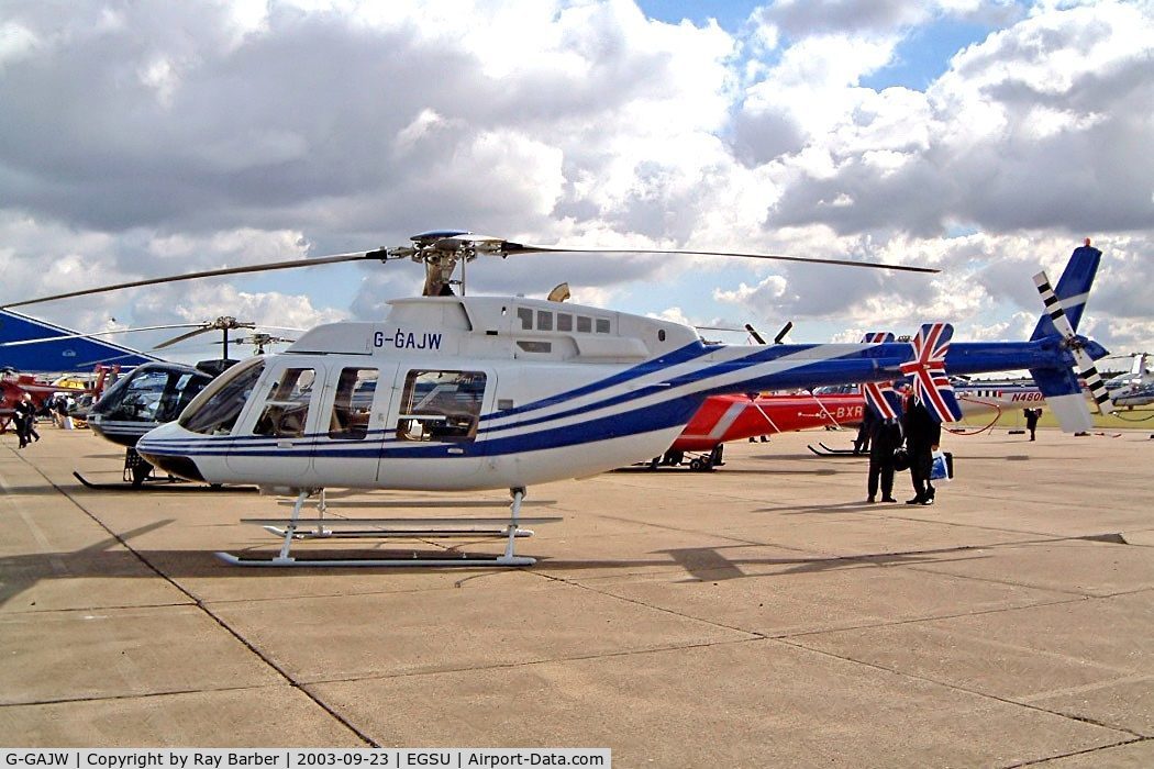 G-GAJW, 1997 Bell 407 C/N 53186, Bell 407 [53186] Duxford~G 23/09/2003