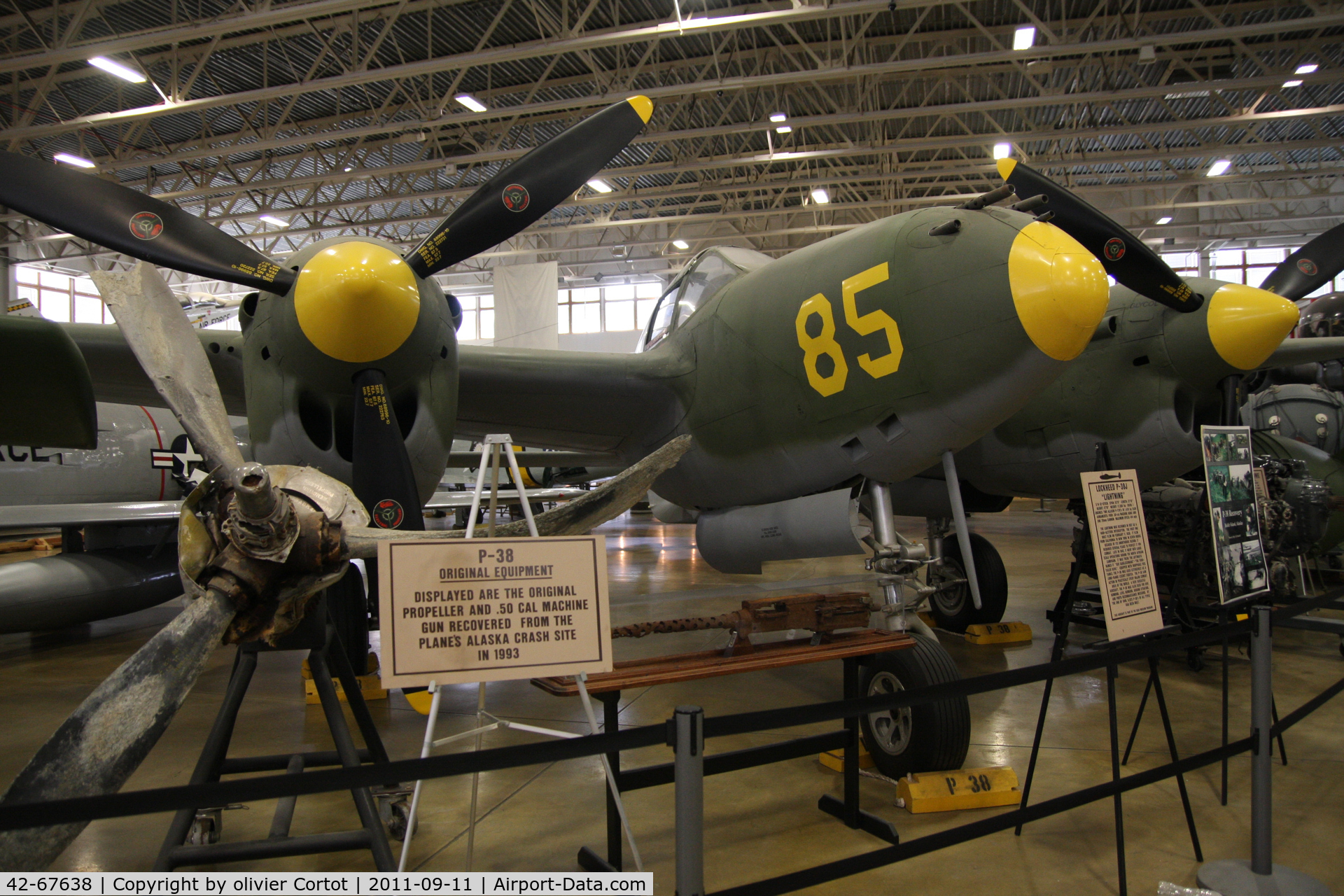 42-67638, 1943 Lockheed P-38J Lightning C/N 2149, Hill museum