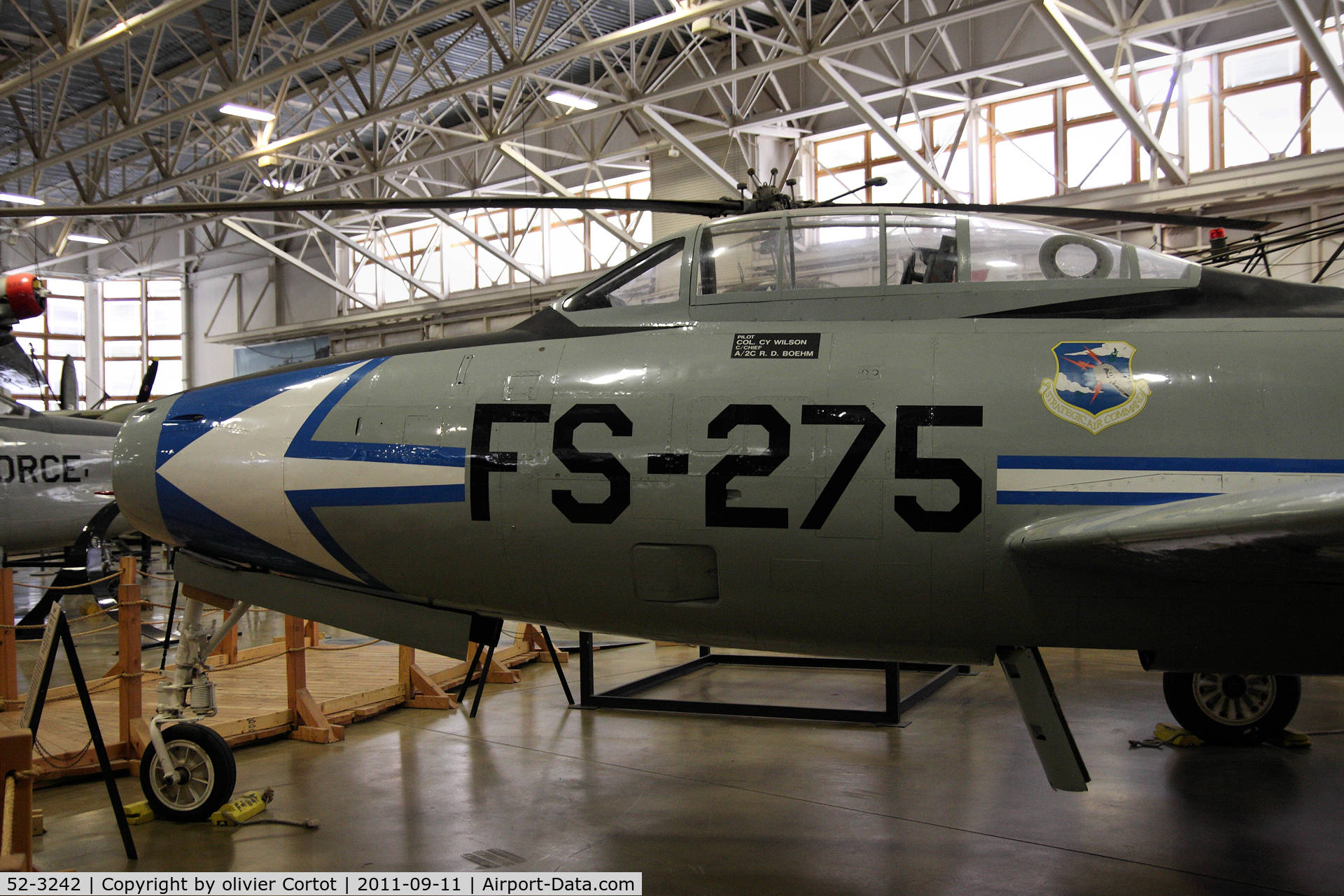 52-3242, Republic F-84G Thunderjet C/N Not found 52-3242, Hill AFB museum