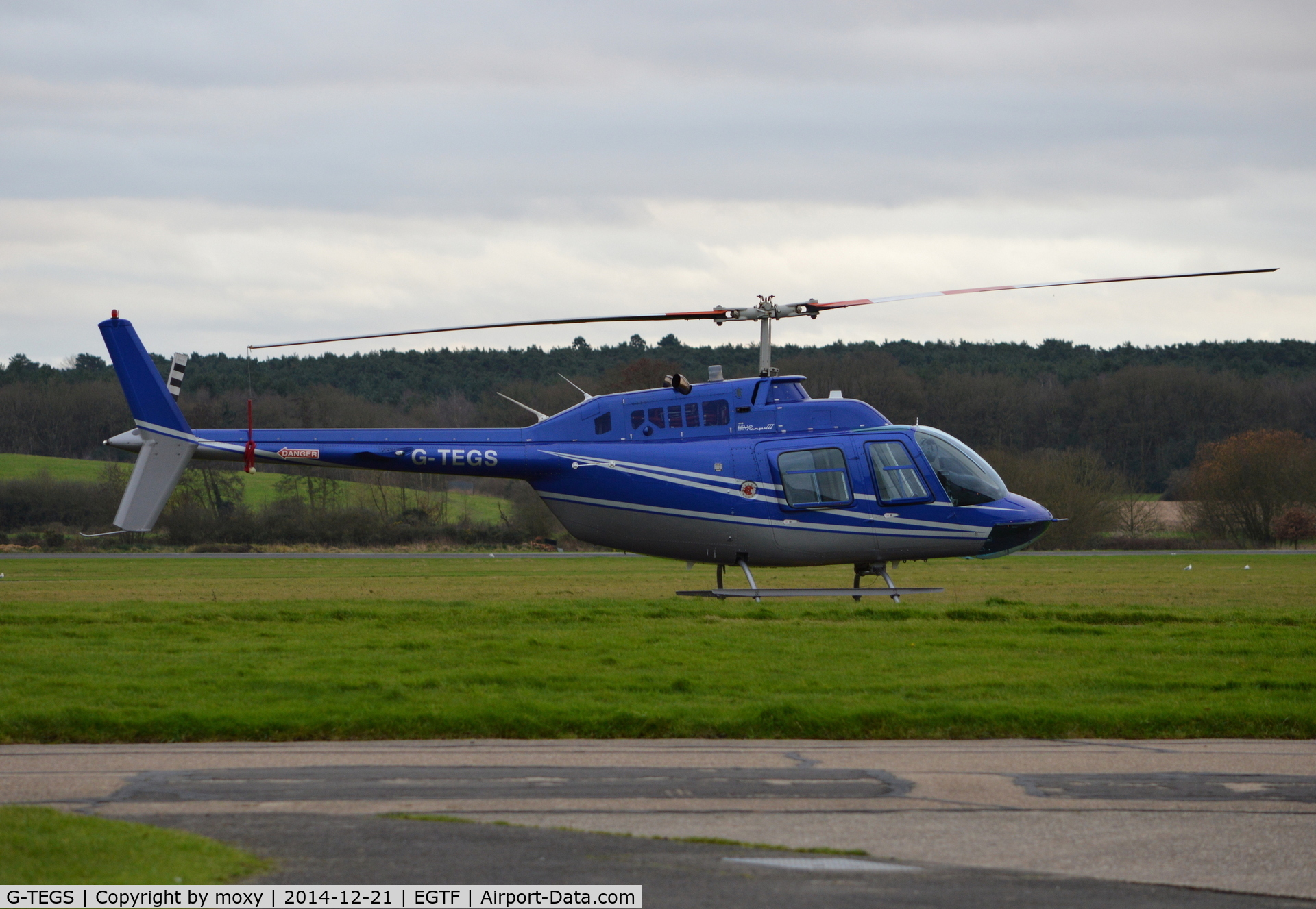G-TEGS, 2007 Bell 206B JetRanger III C/N 4622, Bell Jet Ranger III at Fairoaks. Ex C-FLZN