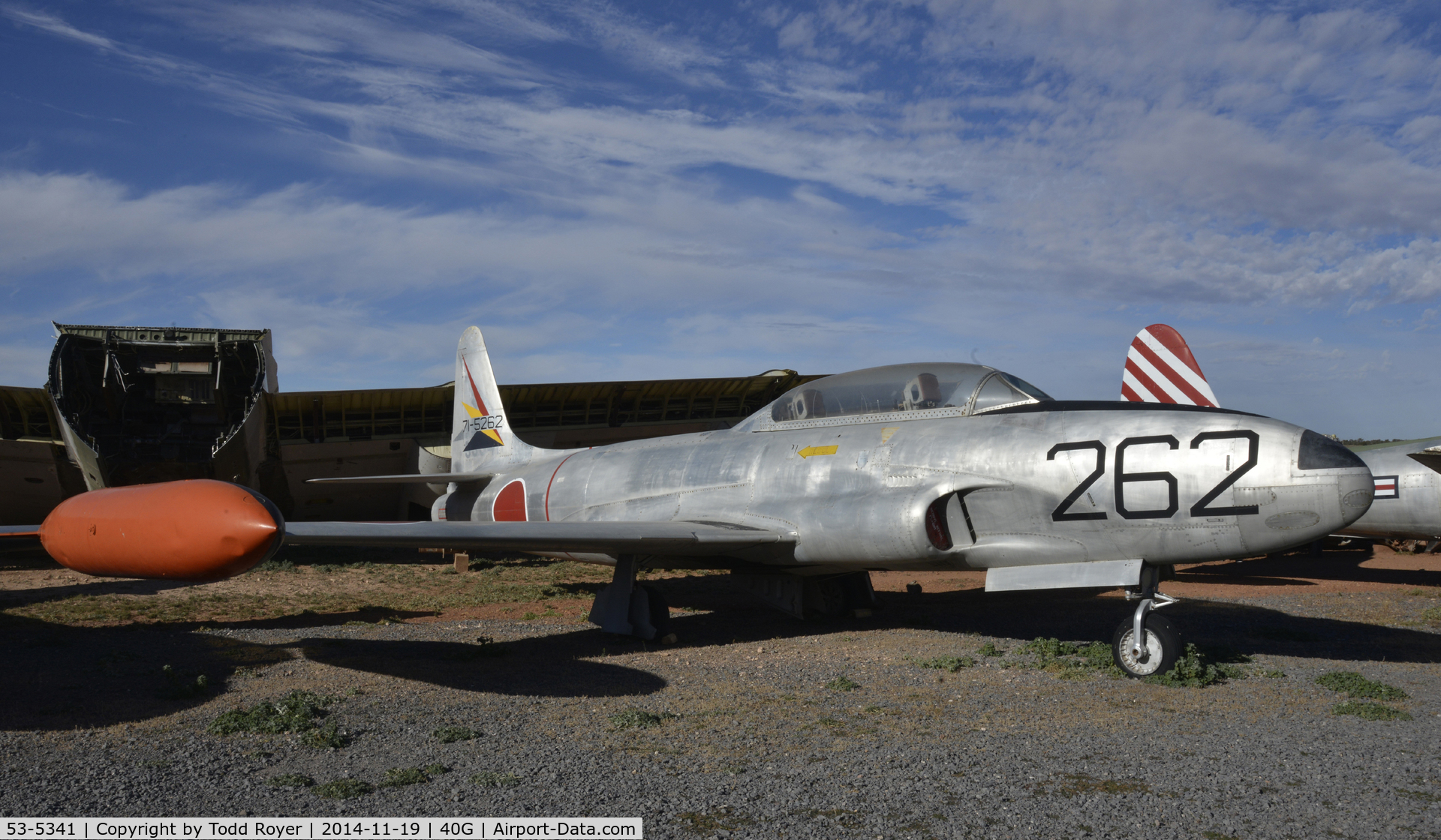 53-5341, 1953 Lockheed T-33A Shooting Star C/N 580-8680, On display at the Planes of Fame Valle location