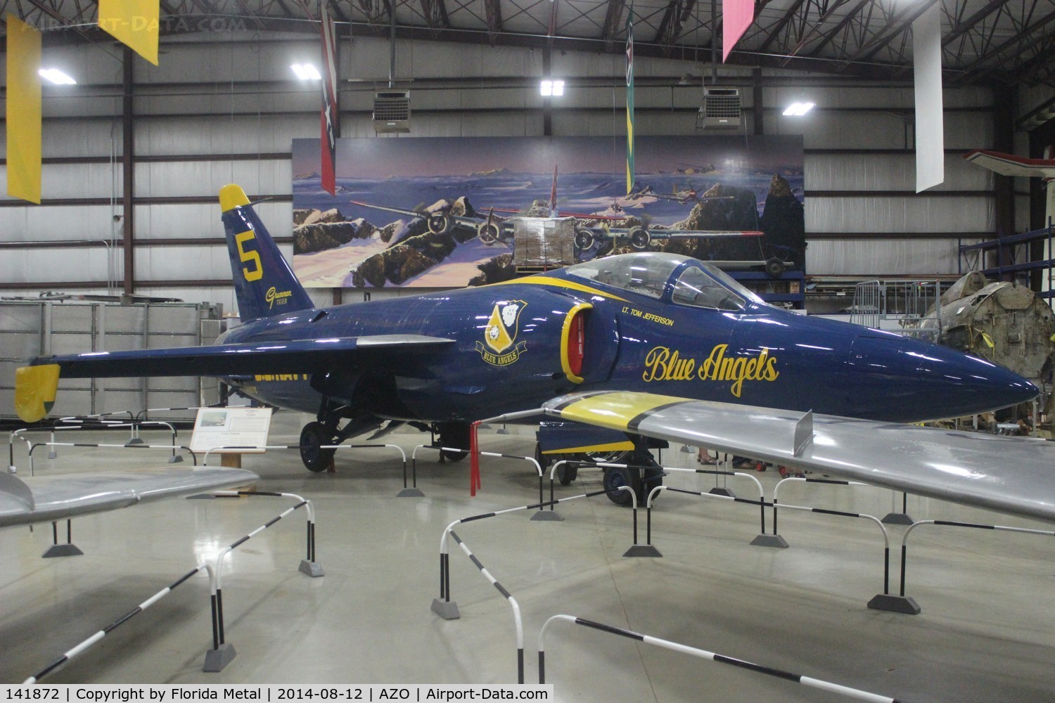 141872, Grumman F-11A Tiger C/N 189, F-11A Tiger in Blue Angels colors