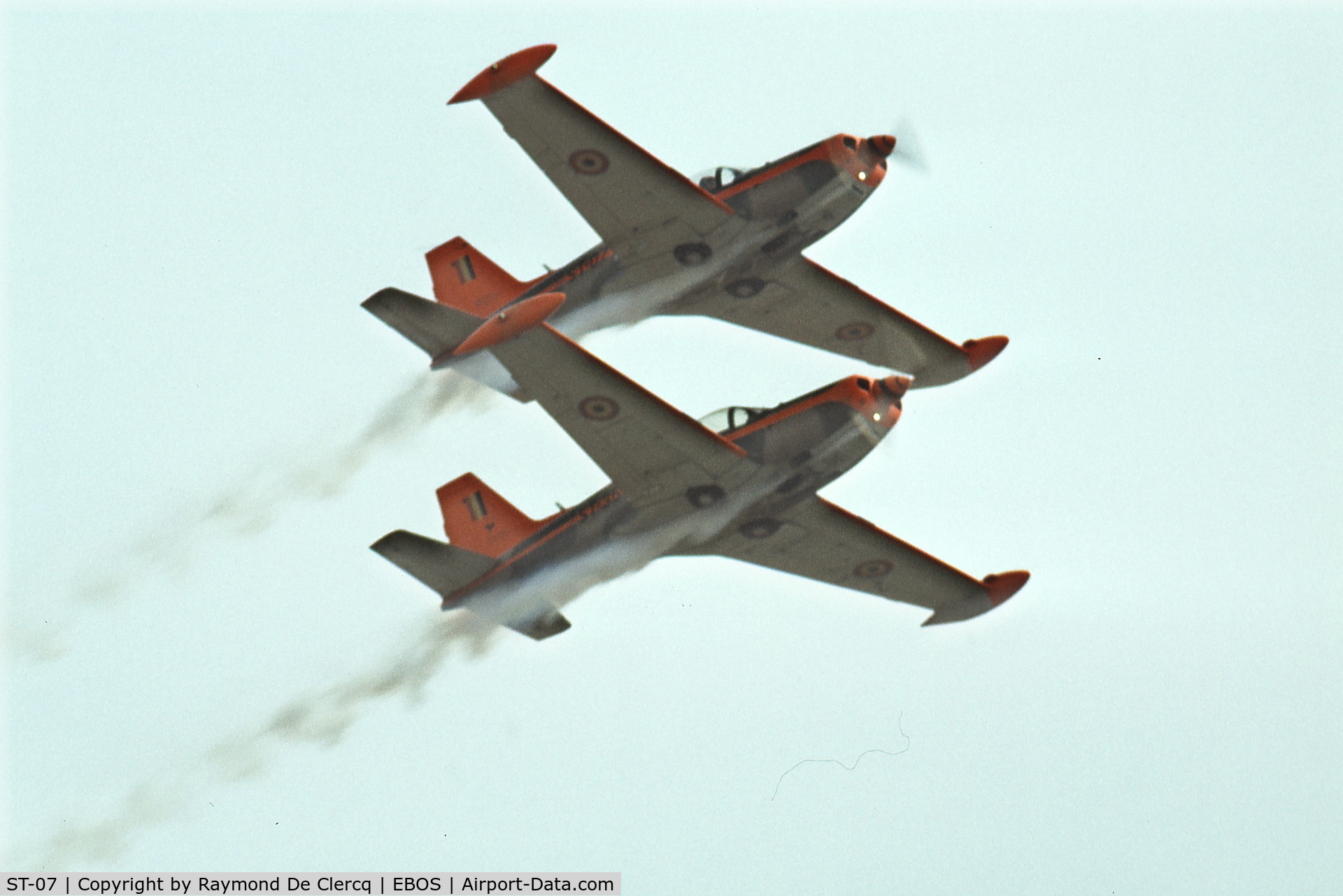 ST-07, SIAI-Marchetti SF-260MB C/N 10-07, In formation with ST-36 at an airshow in mid-seventies.