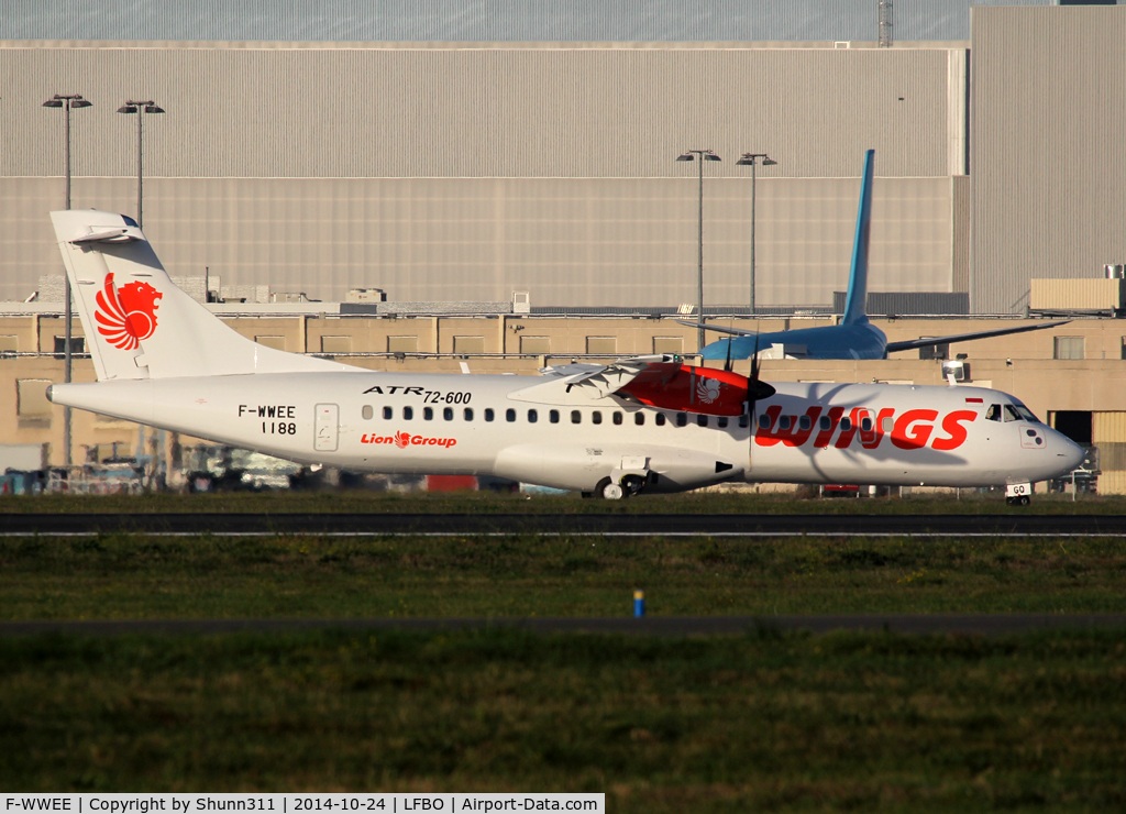 F-WWEE, 2014 ATR 72-600 C/N 1188, C/n 1188 - To be PK-WGQ