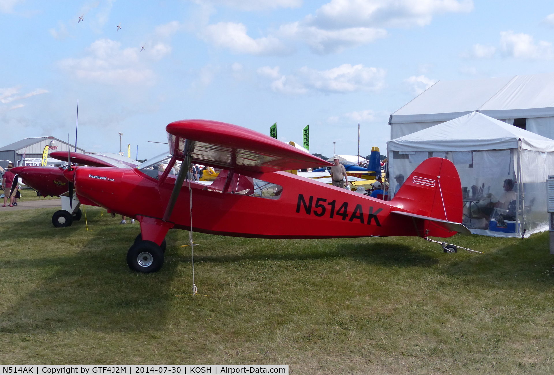 N514AK, 2014 Avipro Bearhawk LSA C/N BHLSA01-001/002, N514AK  at Oshkosh 30.7.14