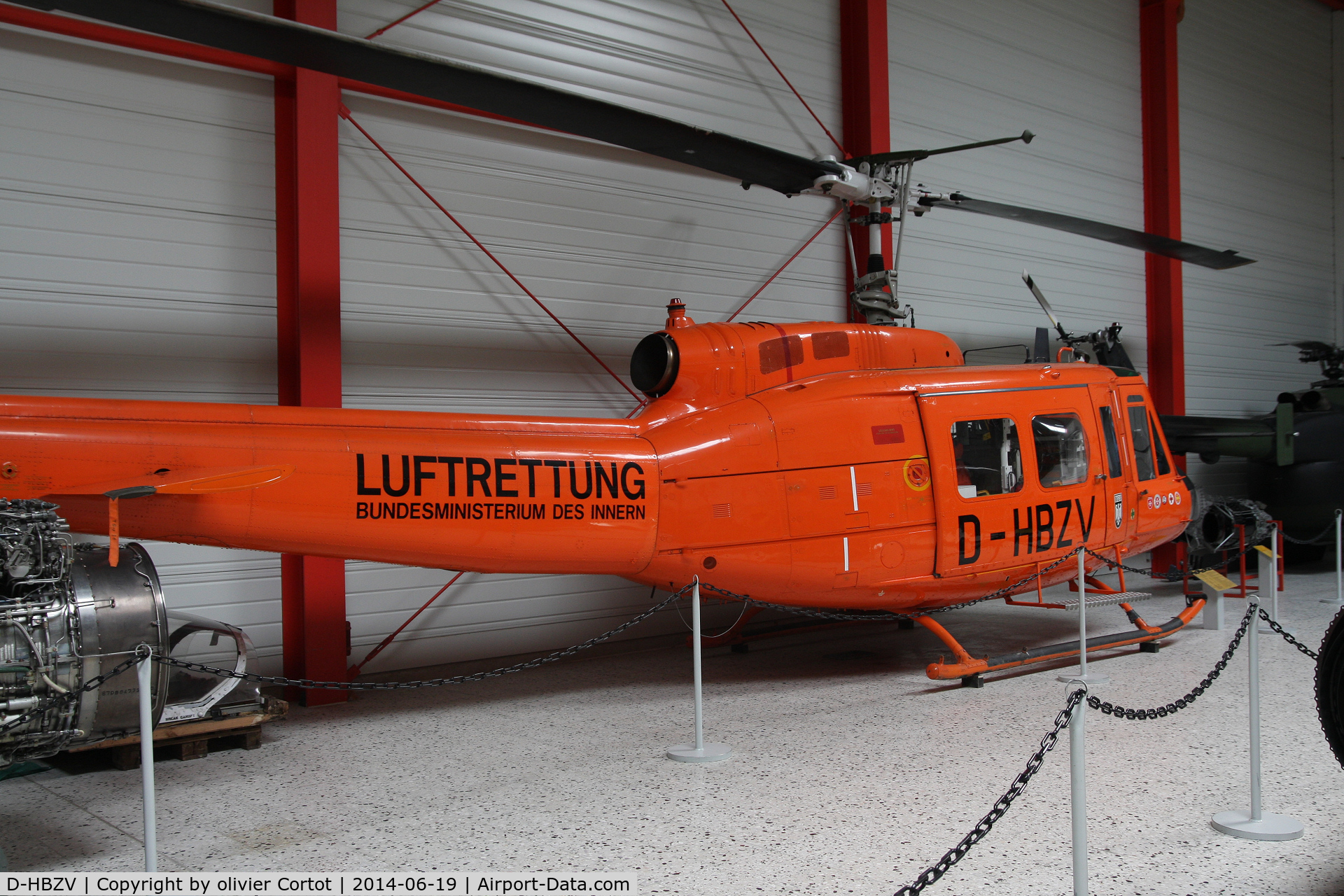 D-HBZV, Bell (Dornier) UH-1D Iroquois (205) C/N 8351, Hemmerskeil museum