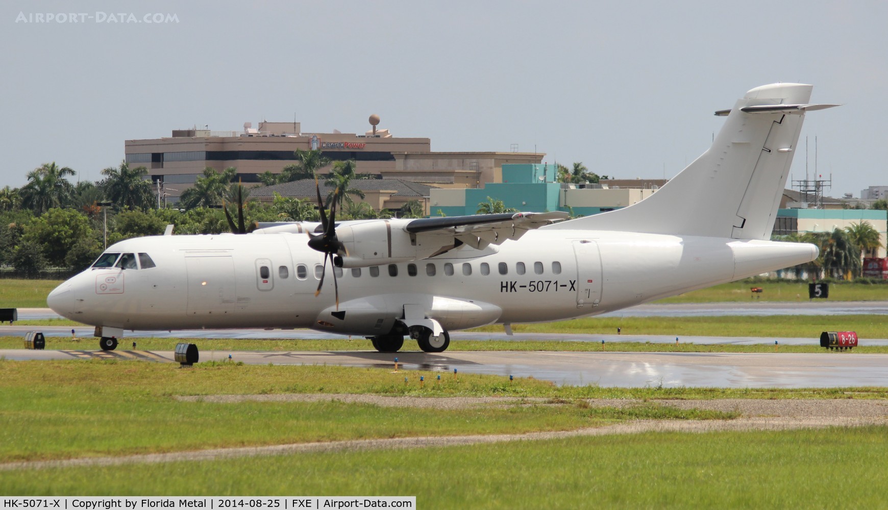 HK-5071-X, 2006 ATR 42-500 C/N 651, Easy Fly Colombia without titles ATR-42 on a delivery flight stopping off at FXE