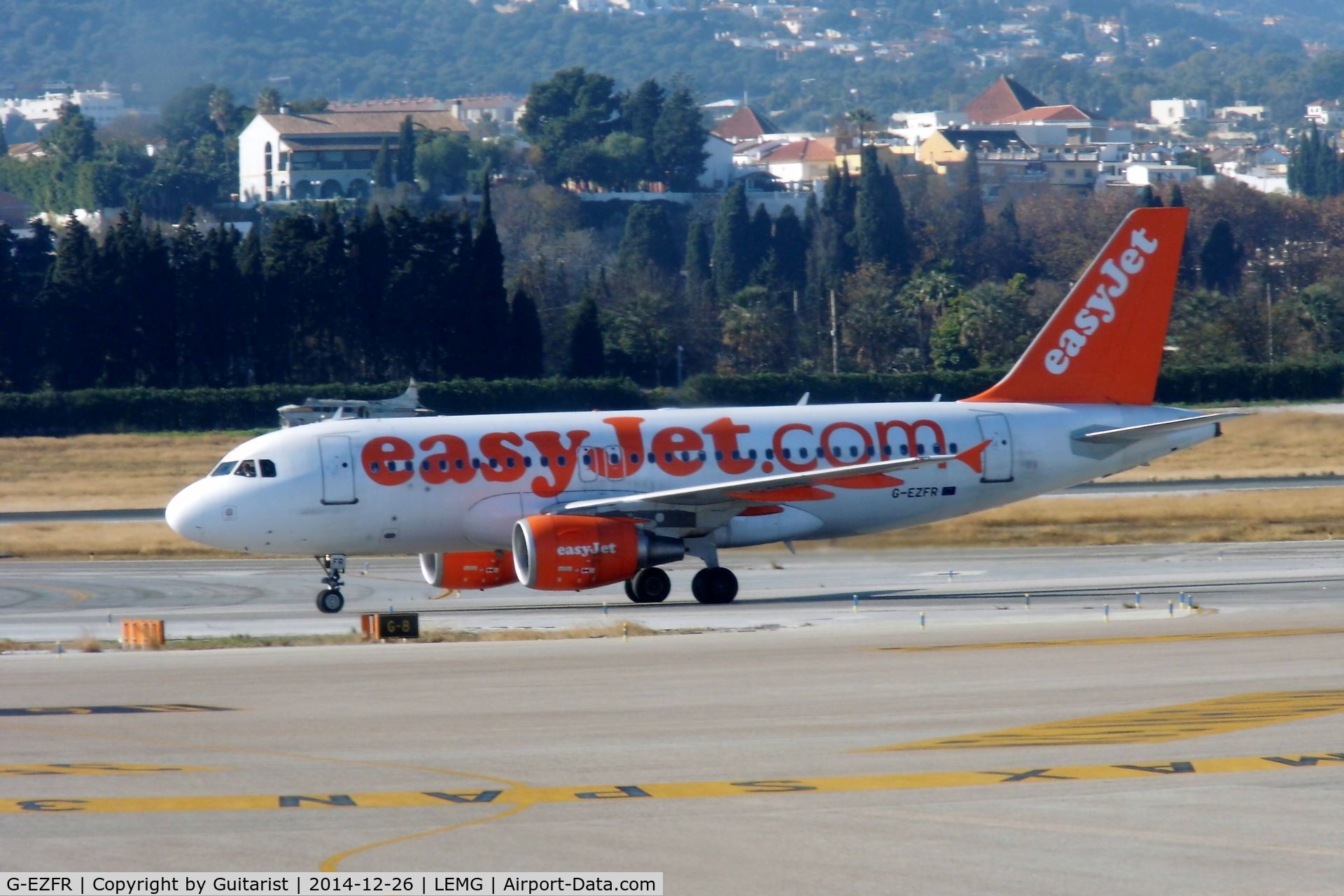 G-EZFR, 2009 Airbus A319-111 C/N 4125, Malaga departure