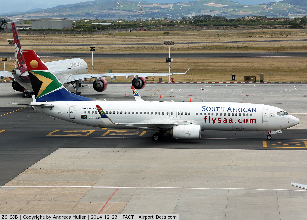 ZS-SJB, 2000 Boeing 737-8S3 C/N 29249, South African Boeing 737-800