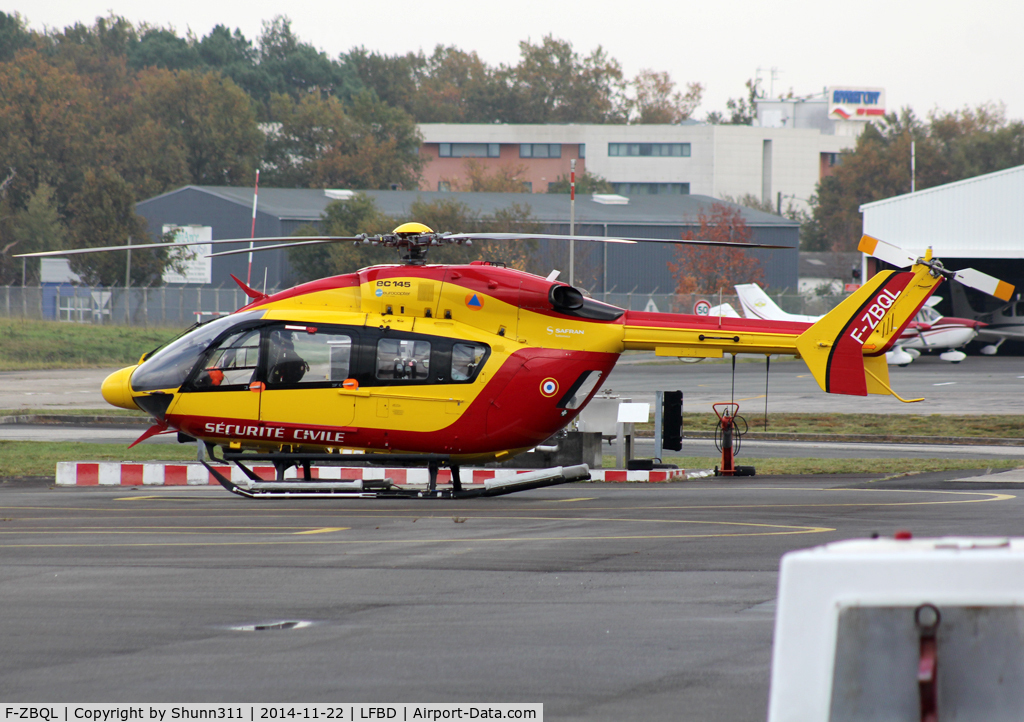 F-ZBQL, Eurocopter-Kawasaki EC-145 (BK-117C-2) C/N 9452, Parked at the General Aviation area...