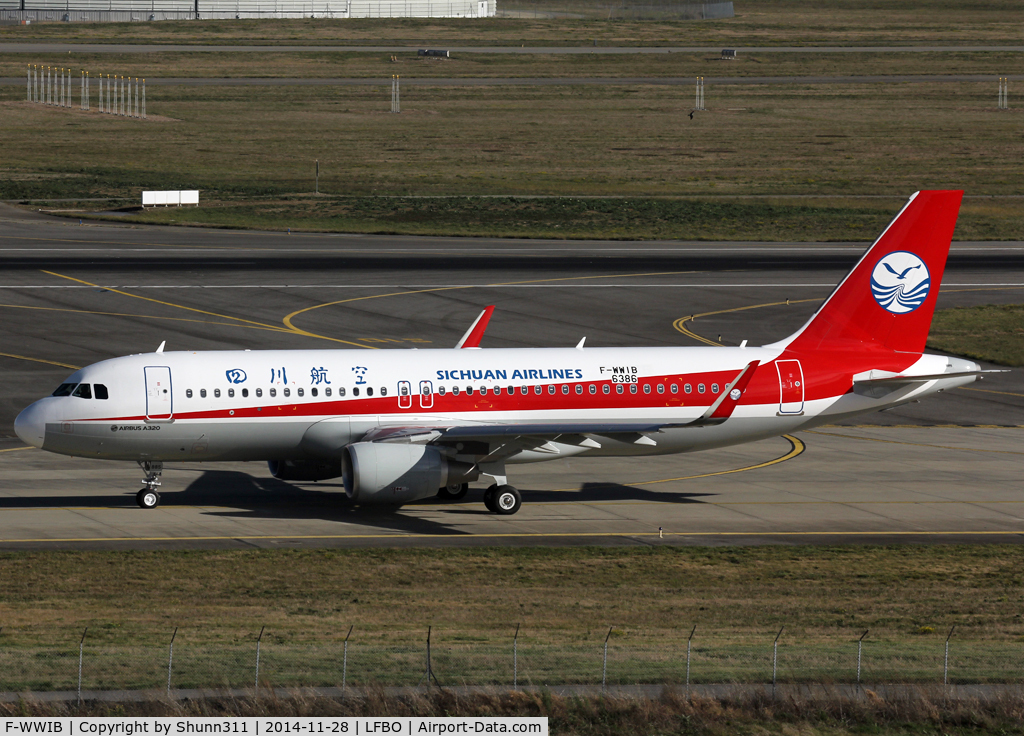 F-WWIB, 2014 Airbus A320-214 C/N 6386, C/n 6386 - To be B-1885