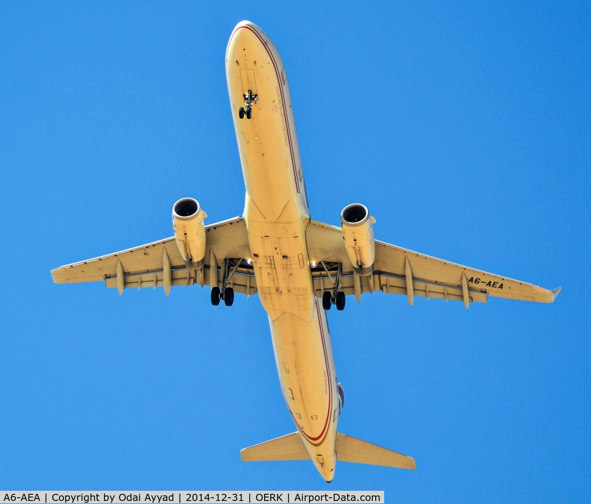 A6-AEA, 2013 Airbus A321-131 C/N 5836, Landing in Riyadh Airport A321 WL   Etihad Airways