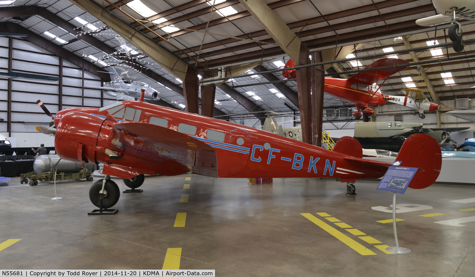 N55681, Beech 18D C/N 177, On display at the Pima Air and Space Museum