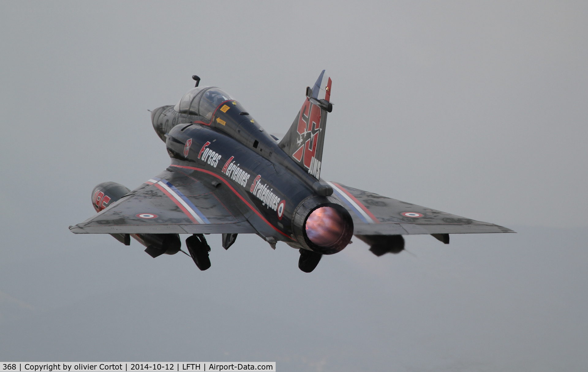 368, Dassault Mirage 2000N C/N 364, taking off from Hyeres airport