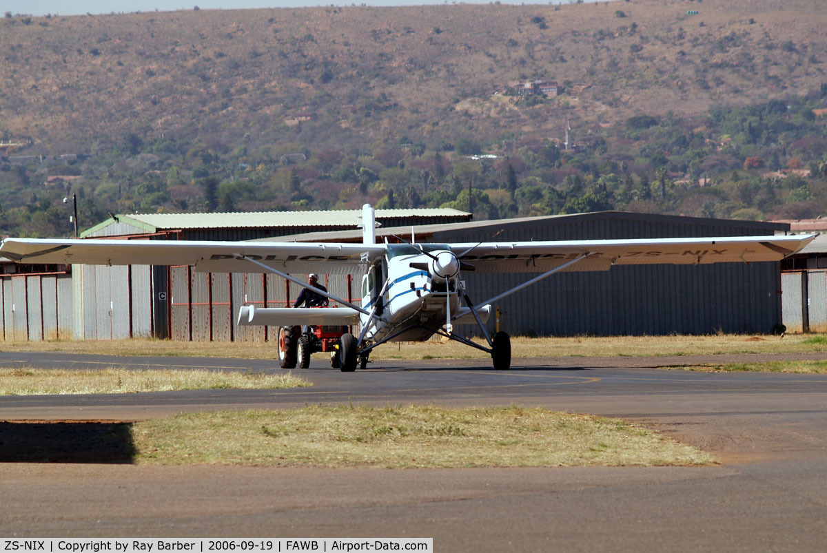 ZS-NIX, 1993 Pilatus PC-6/B2-H2 Turbo Porter C/N 900, Pilatus PC-6/B2-H2 Turbo Porter [900] (South African Police) Pretoria-Wonderboom~ZS 19/09/2006