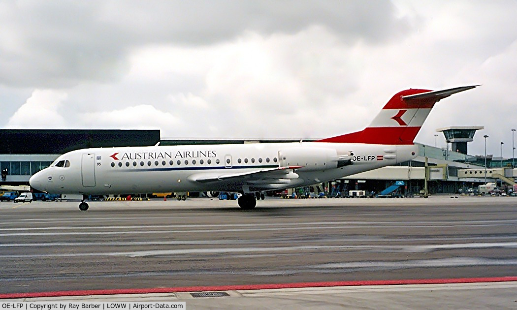 OE-LFP, Fokker 70 (F-28-0070) C/N 11560, Fokker F-70 [11560] (Austrian Airlines) Vienna-Schwechat~OE 14/05/1999