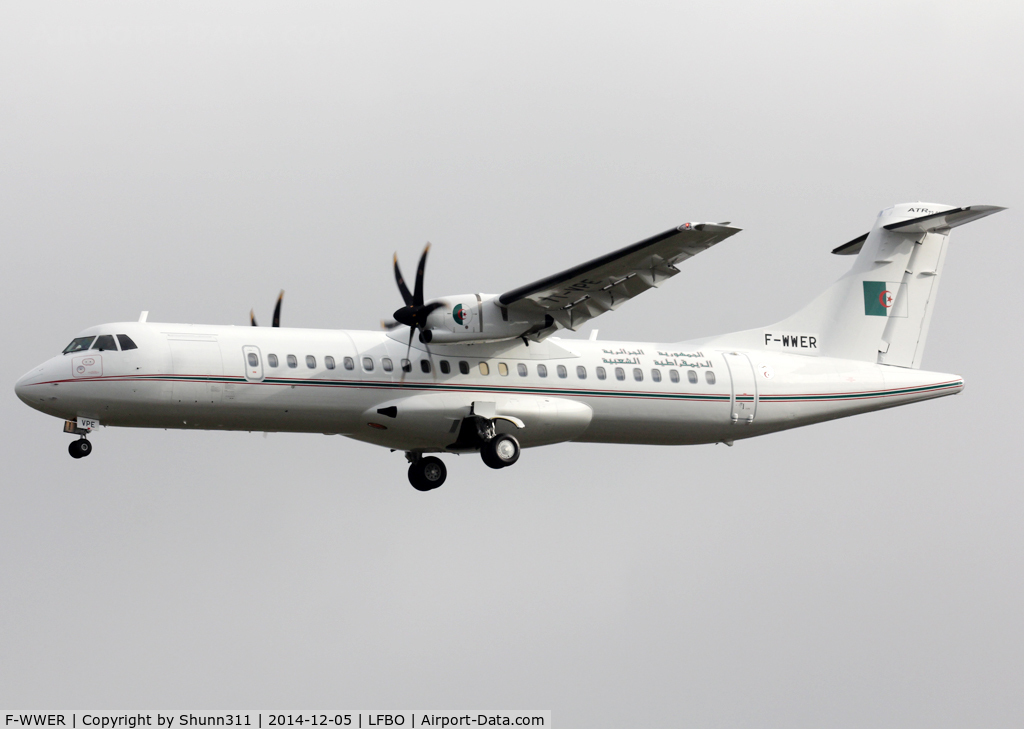 F-WWER, 2014 ATR 72-600 C/N 1200, C/n 1200 - To be 7T-VPE