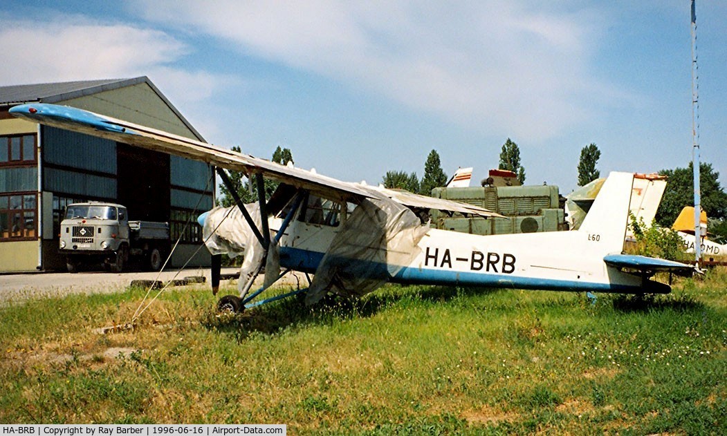 HA-BRB, 1958 Orlican Aero L-60 Brigadyr C/N 150910, Orlican L-60T Brigadyr [150910] Budapest-Cspel~HA 16/06/1996