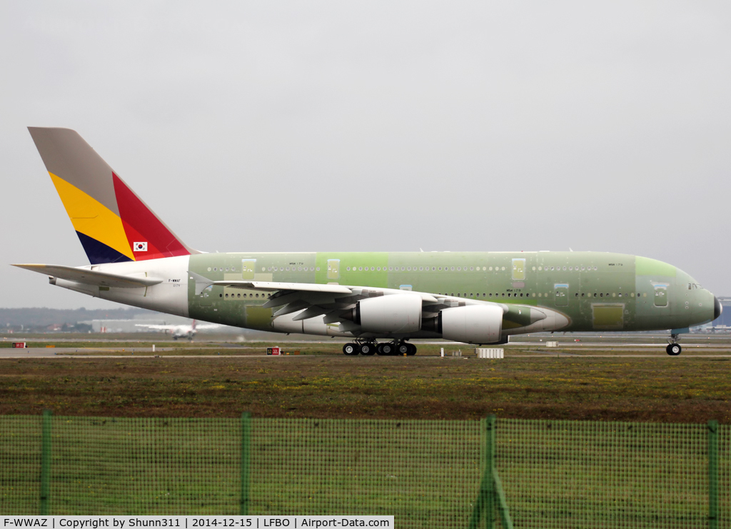 F-WWAZ, 2014 Airbus A380-841 C/N 0179, C/n 0179 - For Asiana Airlines