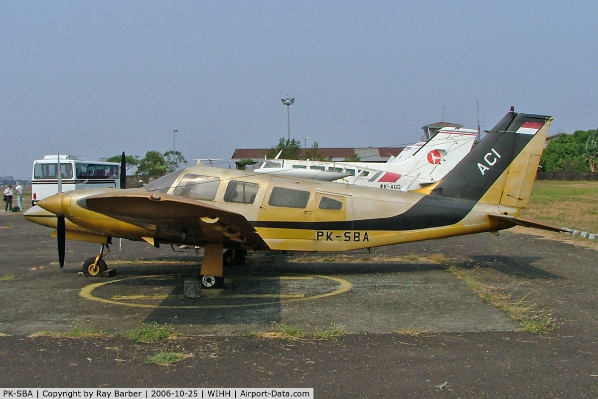 PK-SBA, Piper PA-34-200T C/N 34-7670106, Piper PA-34-200T Seneca II [34-7670106] Jakarta-Halim Perdanakusuma Int~PK 25/10/2006