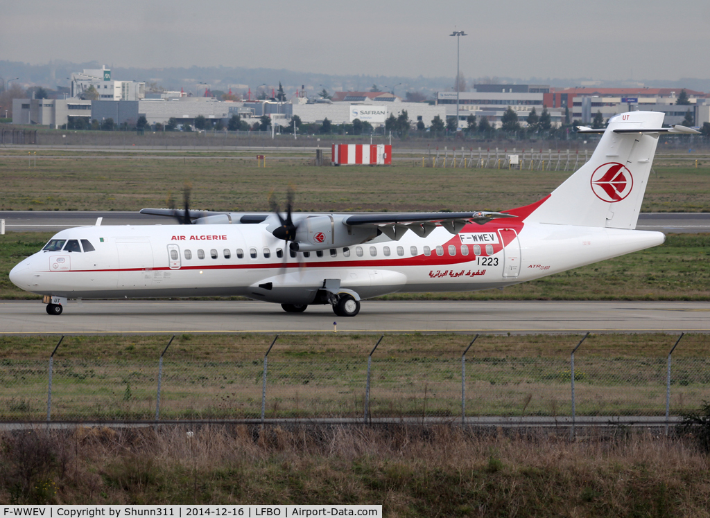 F-WWEV, 2014 ATR 72-600 C/N 1223, C/n 1223 - To be 7T-VUT