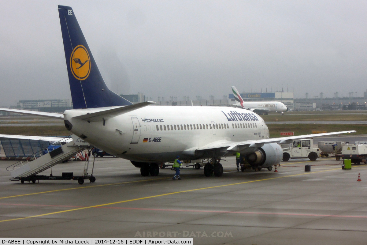 D-ABEE, 1991 Boeing 737-330 C/N 25216, Not much longer and the Bobbies are gone from LH's fleet