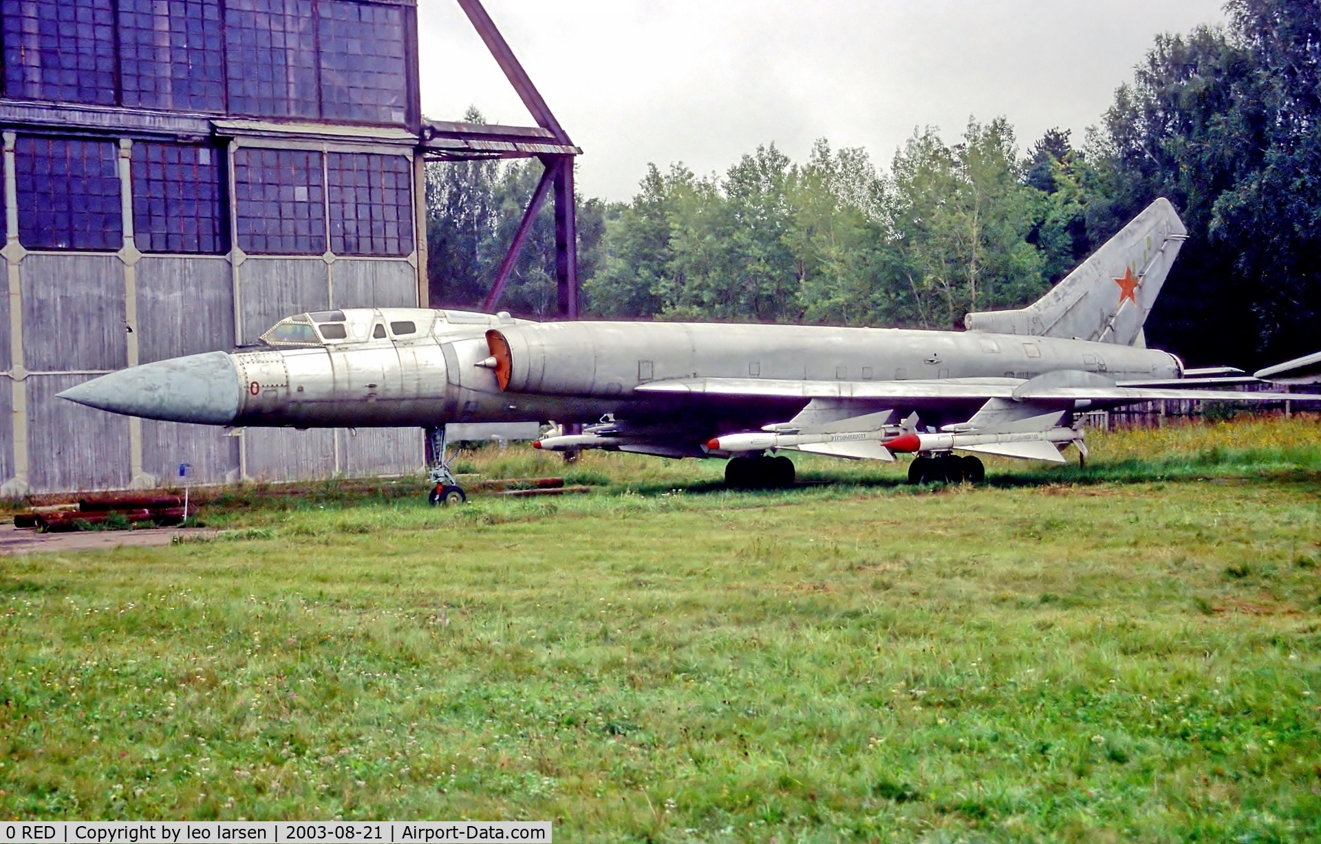 0 RED, 1961 Tupolev Tu-128A C/N 71281, Monino  Moscow 21.8.03