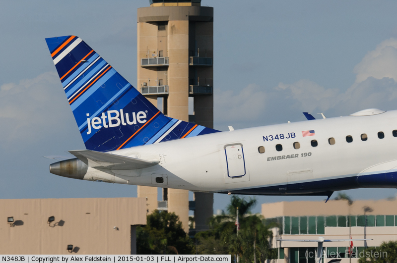 N348JB, 2012 Embraer ERJ-190-100 IGW 190AR C/N 19000511, Ft. Lauderdale