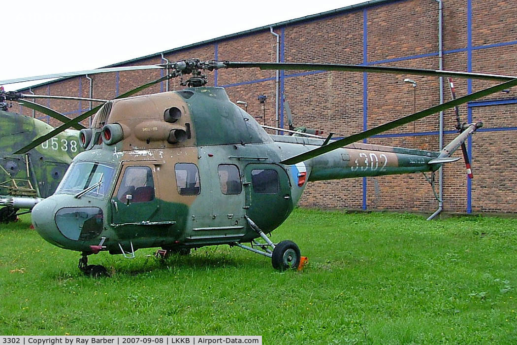 3302, 1973 Mil Mi-2 Hoplite C/N 533302123, Mil Mi-2 Hoplite [533302123] (Czech Air Force) Prague-Kbely~OK 08/09/2007