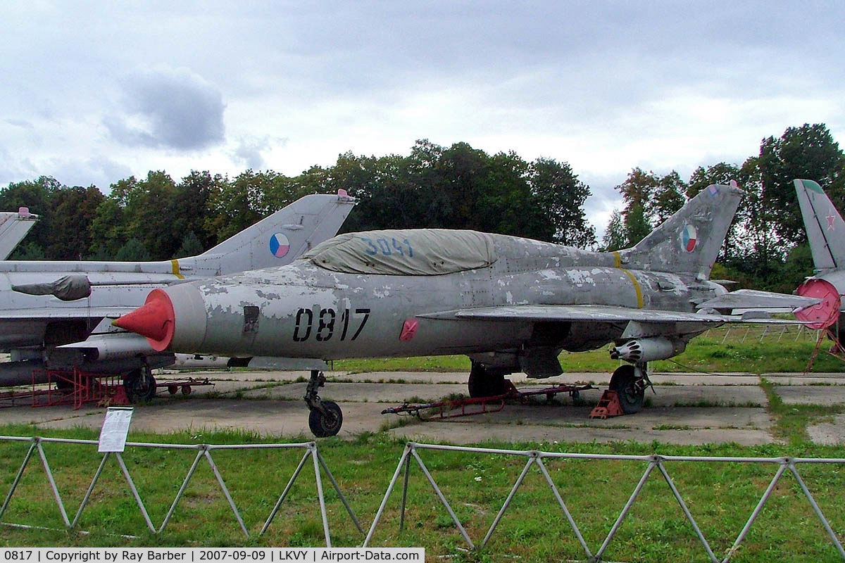 0817, Mikoyan-Gurevich MiG-21U C/N 660817, Mikoyan-Gurevich MiG-21U-400 Fishbed [660817] (Czech Air Force) Vyskov~OK 09/09/2007