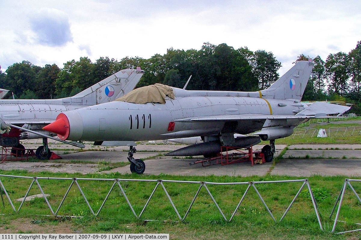 1111, Mikoyan-Gurevich MiG-21F-13 C/N 261111, Mikoyan-Gurevich MiG-21F-13 Fishbed [261111] (Czech Air Force) Vyskov~OK 09/09/2007