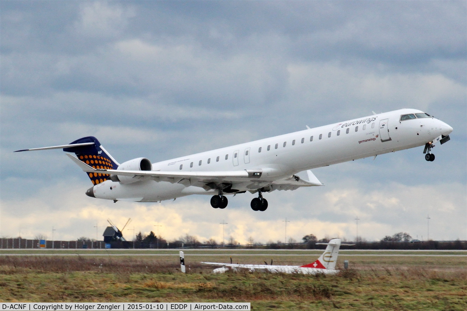 D-ACNF, 2009 Bombardier CRJ-900 (CL-600-2D24) C/N 15243, Departure to DUS on rwy 24R....