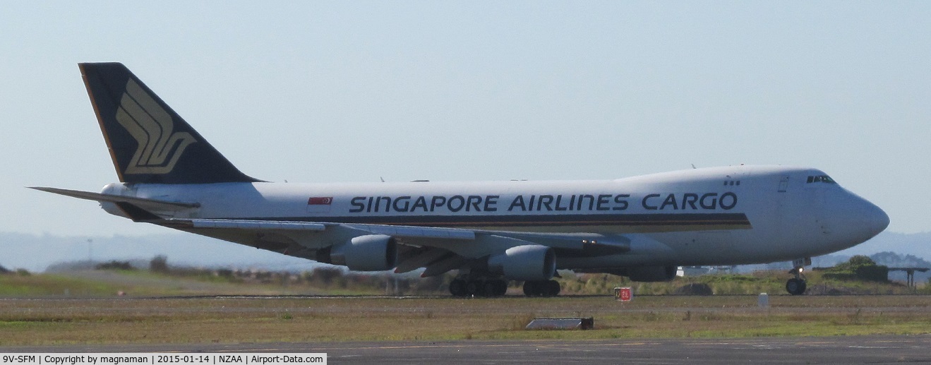9V-SFM, 2003 Boeing 747-412F/SCD C/N 32898, daily cargo from singapore