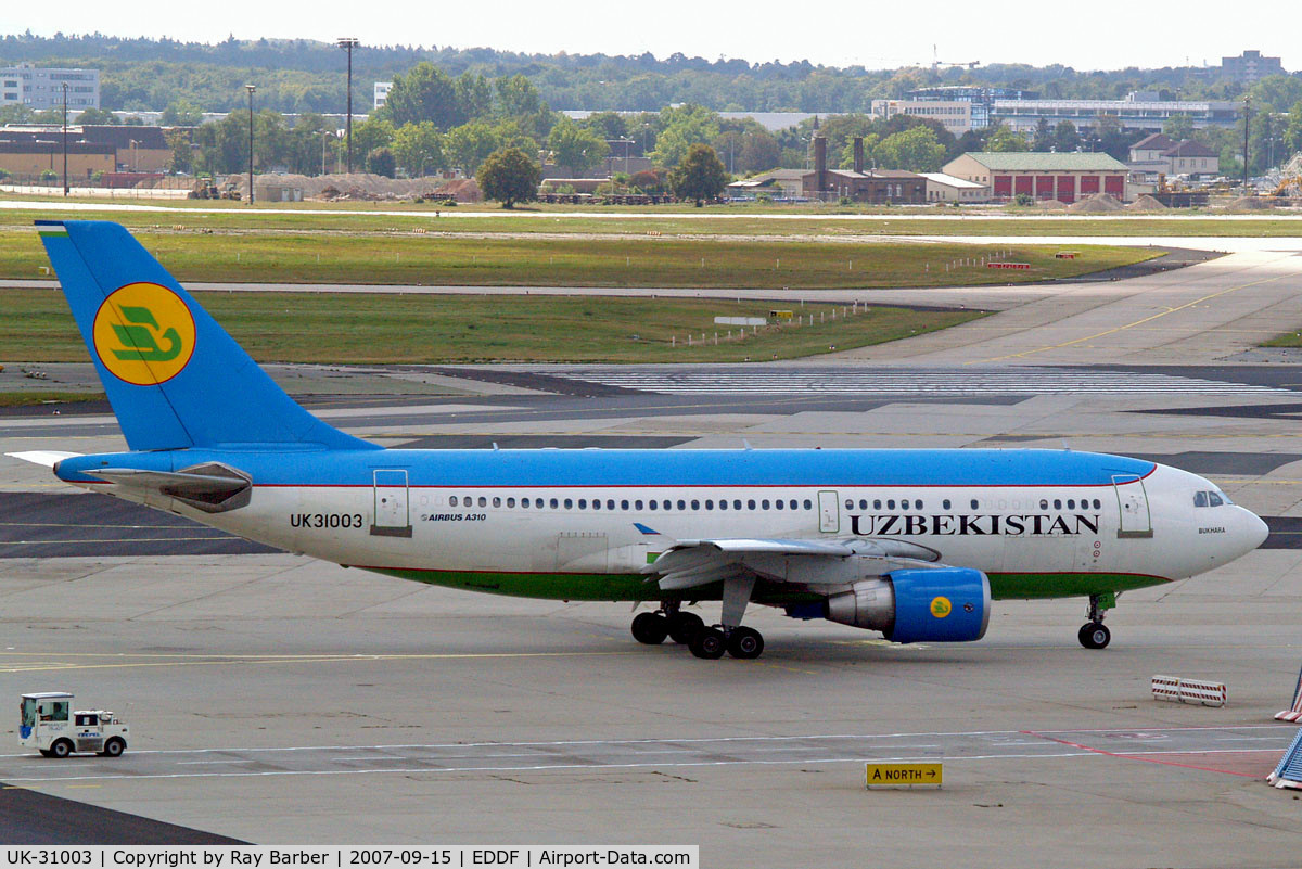 UK-31003, 1998 Airbus A310-324 C/N 706, Airbus A310-324 [706] (Uzbekistan Airways) Frankfurt~D 15/09/2007